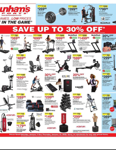 Dunham's Sports ad catalog