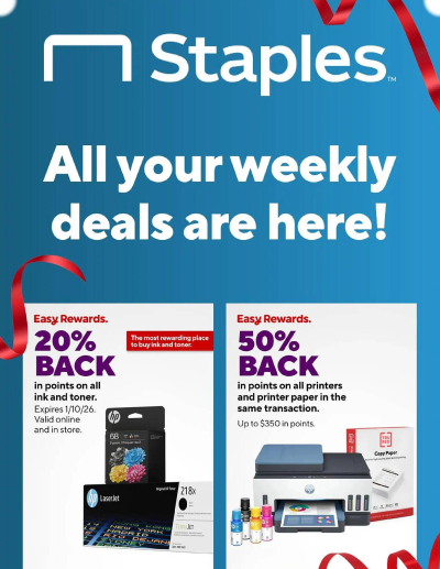 Staples ad catalog