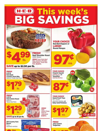  Latest HEB ad catalog