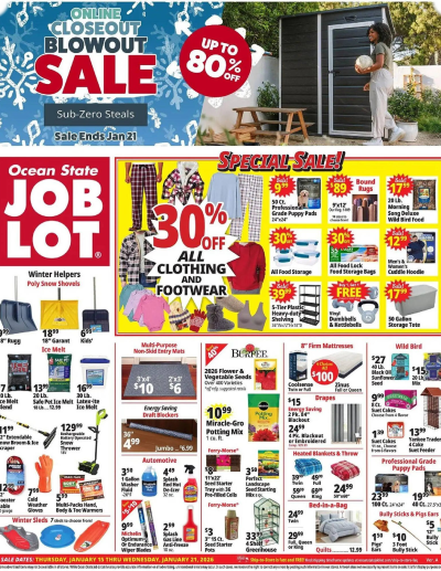 Ocean State Job Lot flyer ad catalog