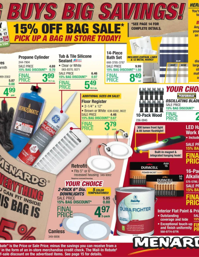 Menards ad catalog