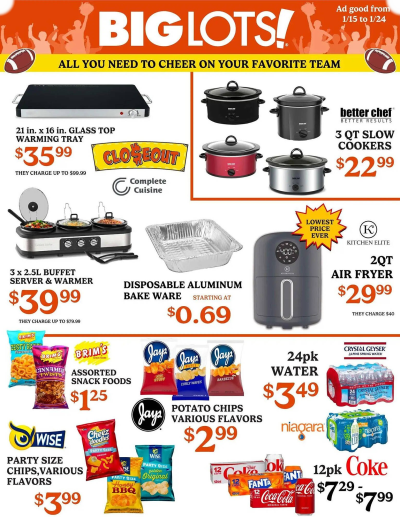 Big Lots ad catalog