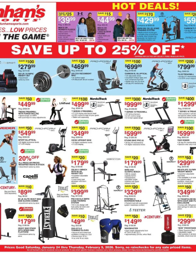 Dunham's Sports ad catalog