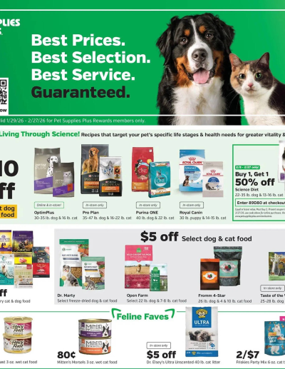  Latest Pet Supplies Plus flyer ad catalog