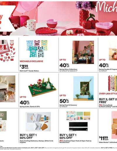 Michaels ad catalog