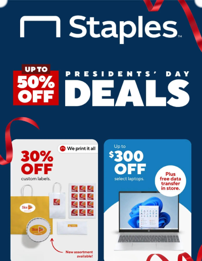 Staples ad catalog