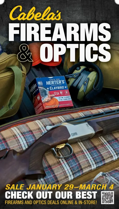  Latest Cabela's Firearms & Optics 26 ad catalog