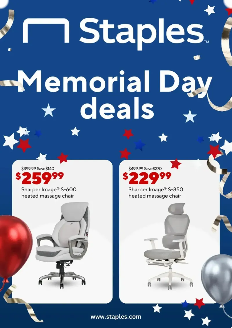 STAPLES weekly ad May 24 – page 1