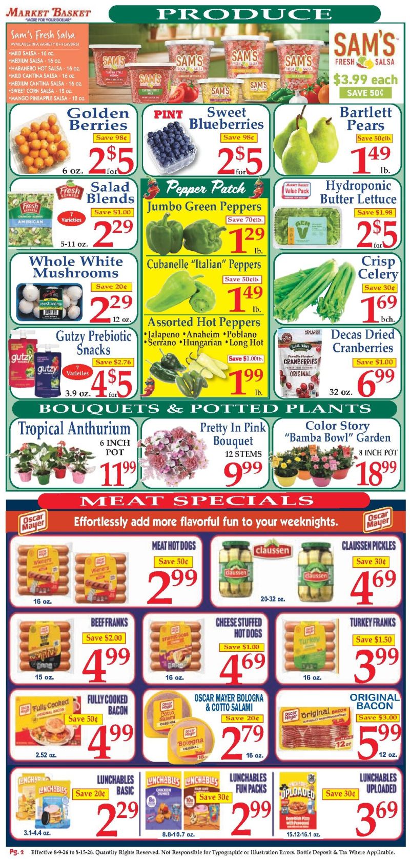 MARKET BASKET weekly ad Aug 10 – Aug 15, 2026 – page 2