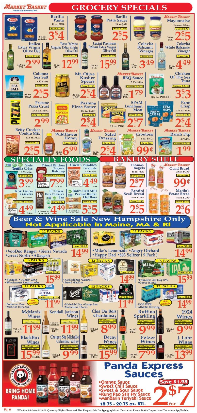 MARKET BASKET weekly ad Aug 10 – Aug 15, 2026 – page 6