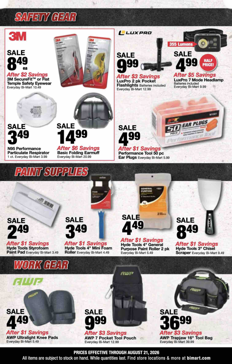 BI-MART weekly ad Aug 10 – Sep 12, 2026 – page 2