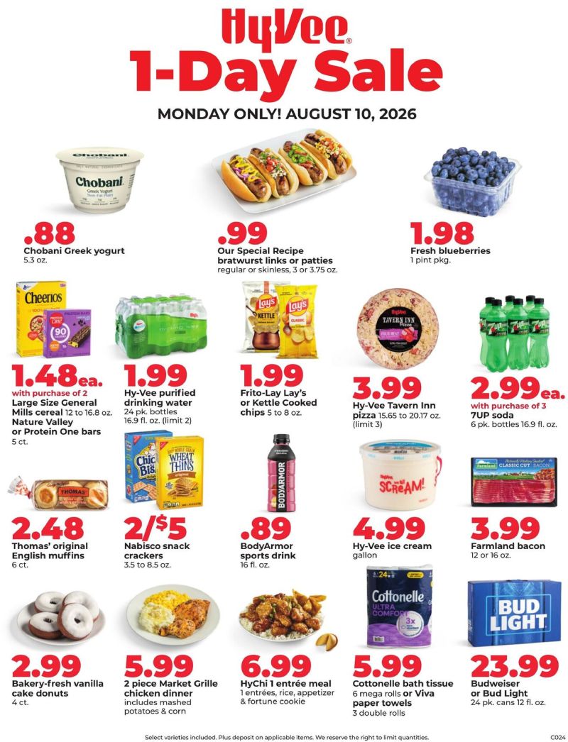 HYVEE weekly ad Aug 10 – Aug 11, 2026 – page 1