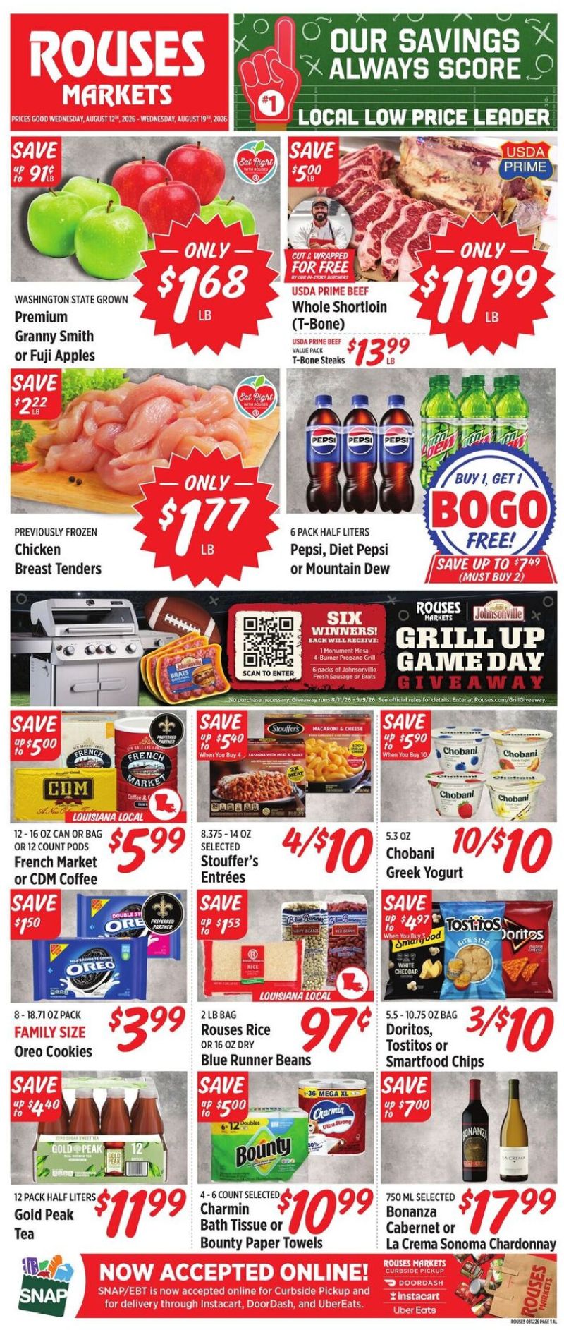 ROUSES weekly ad Aug 12 – Aug 20, 2026 – page 1