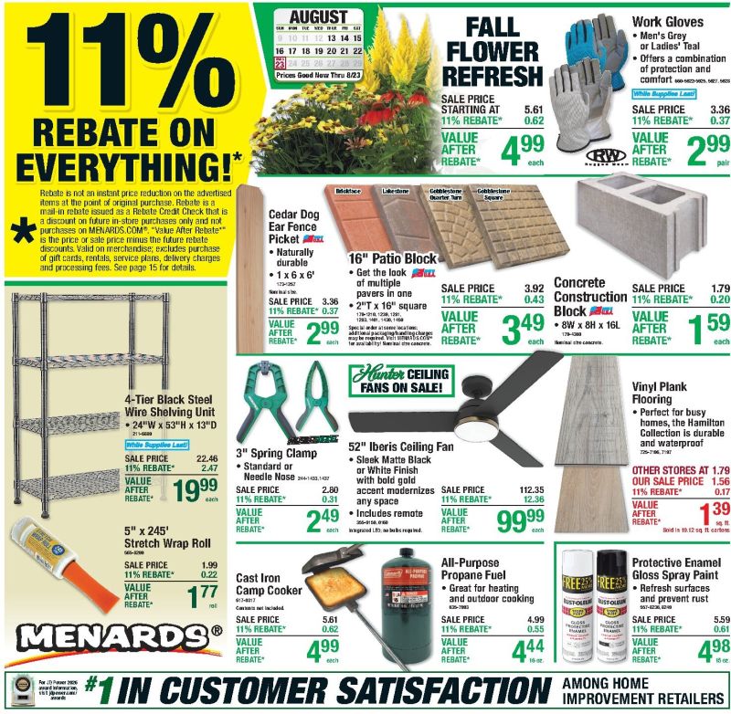 MENARDS weekly ad Aug 12 – Aug 24, 2026 – page 1