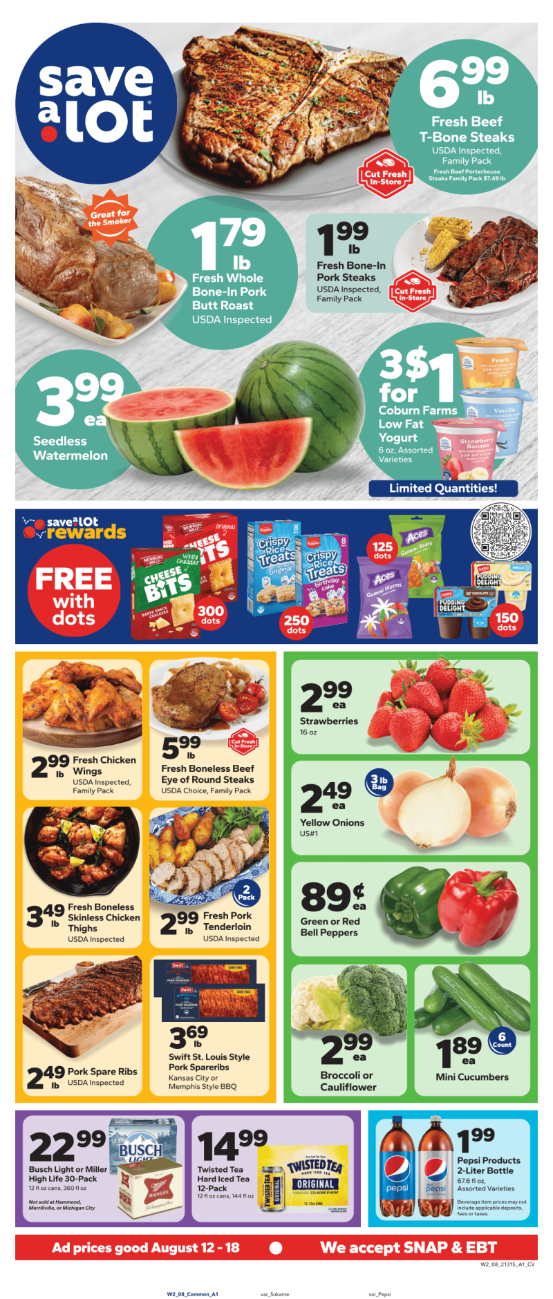 SAVE A LOT weekly ad Aug 12 – Aug 19, 2026 – page 1