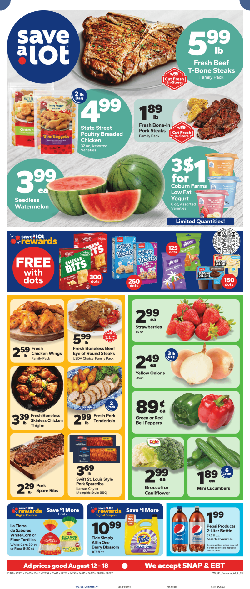 SAVE A LOT weekly ad Aug 12 – Aug 19, 2026 – page 1