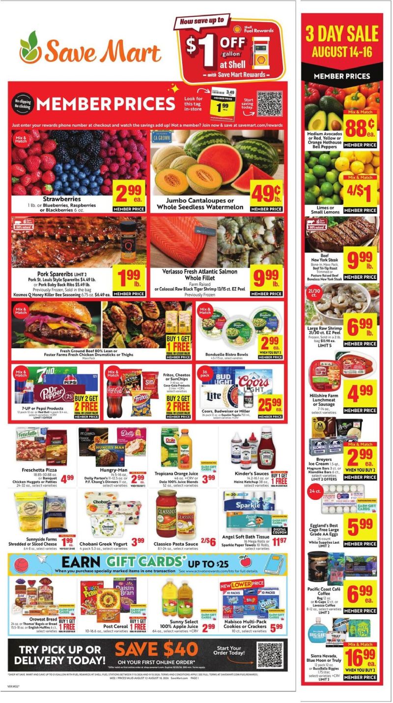 SAVE MART weekly ad Aug 12 – Aug 19, 2026 – page 1
