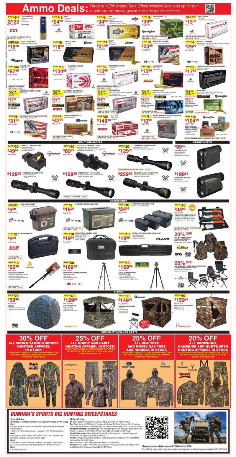 DUNHAM'S SPORTS weekly ad Aug 15 – Aug 21, 2026 – page 10