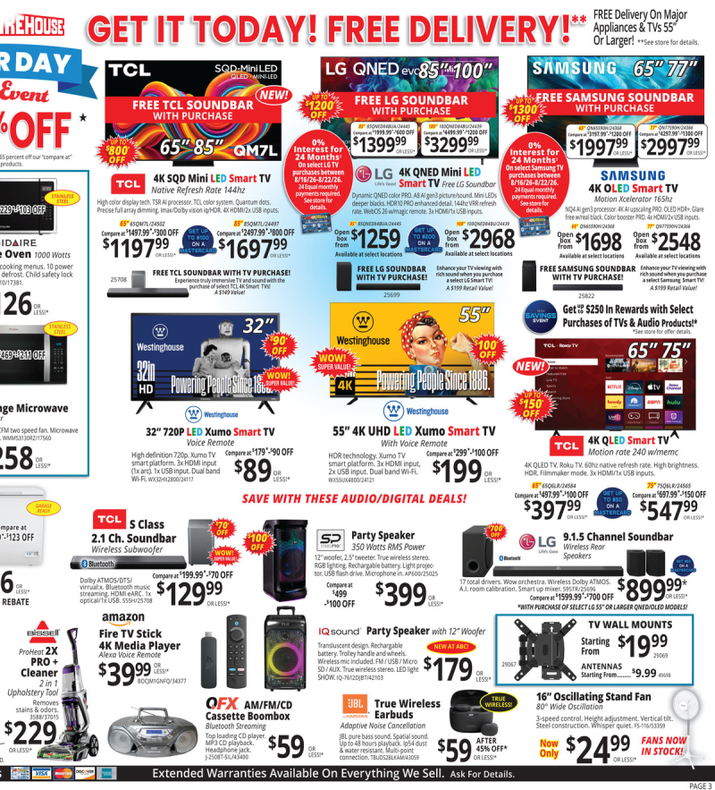 ABC WAREHOUSE weekly ad Aug 16 – Aug 22, 2026 – page 3