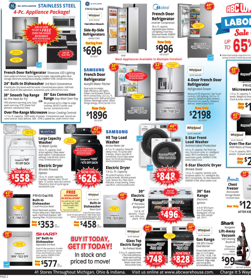 ABC WAREHOUSE weekly ad Aug 16 – Aug 22, 2026 – page 2