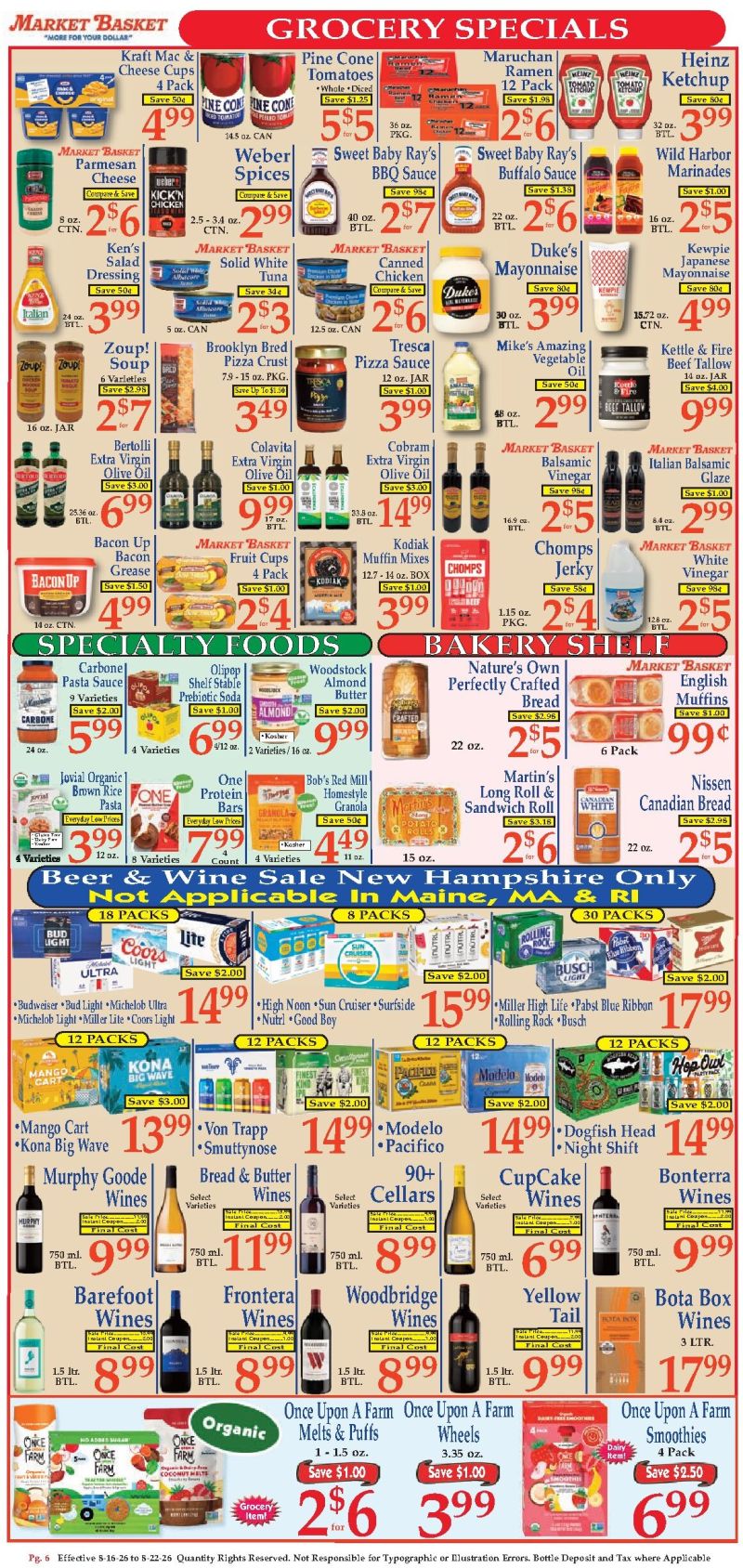 MARKET BASKET weekly ad Aug 17 – Aug 22, 2026 – page 6
