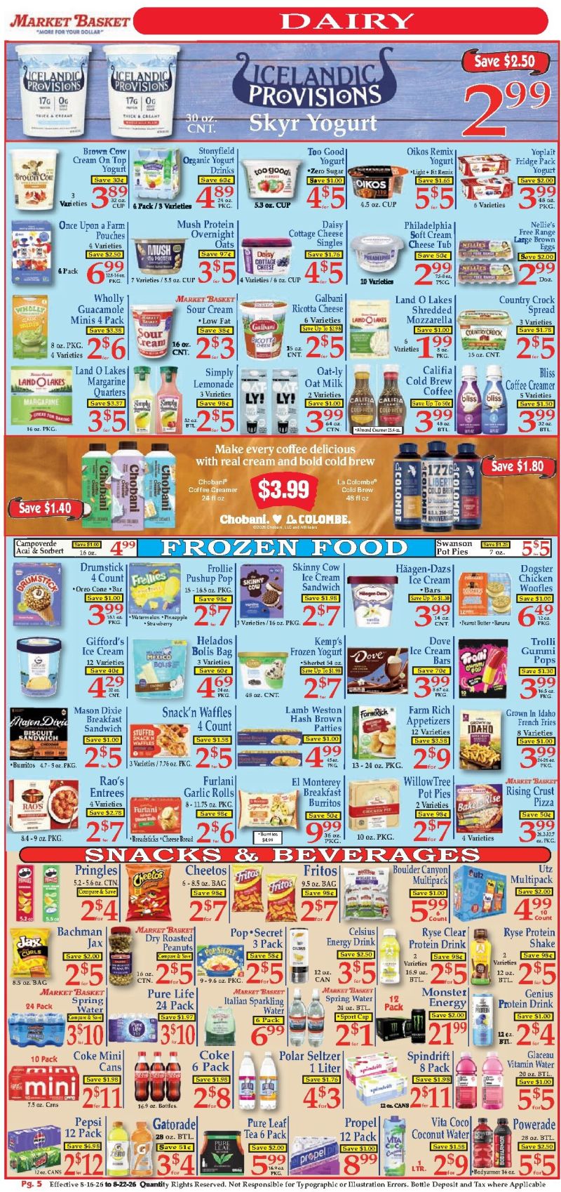 MARKET BASKET weekly ad Aug 17 – Aug 22, 2026 – page 5