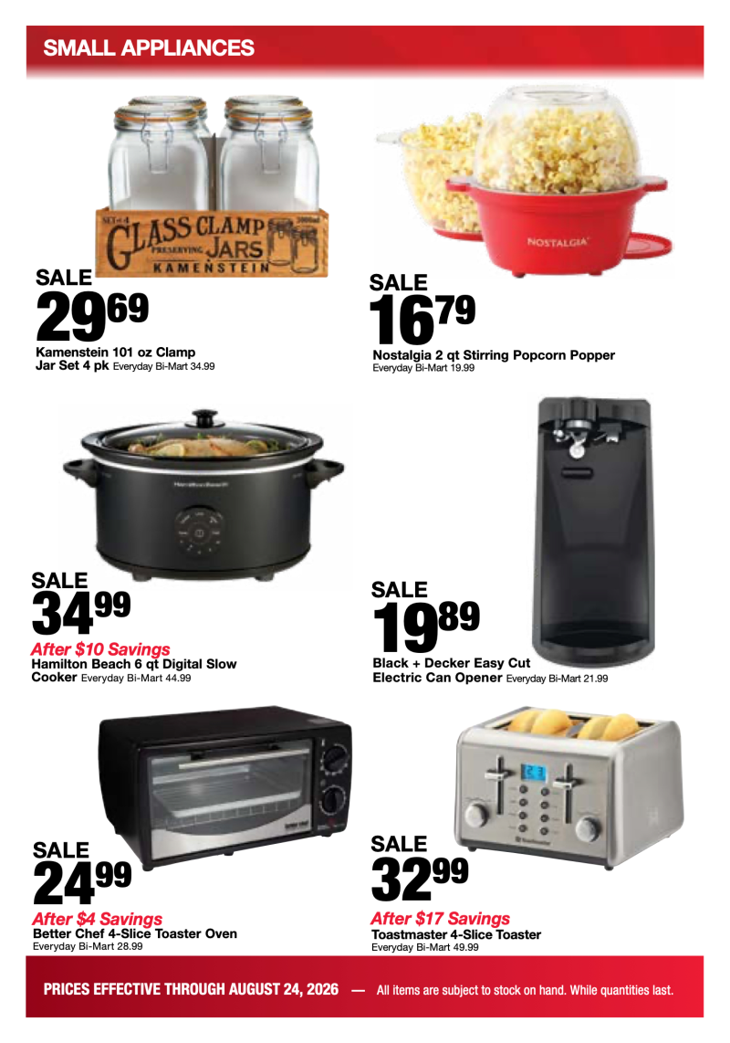 BI-MART weekly ad Aug 18 – Sep 20, 2026 – page 28