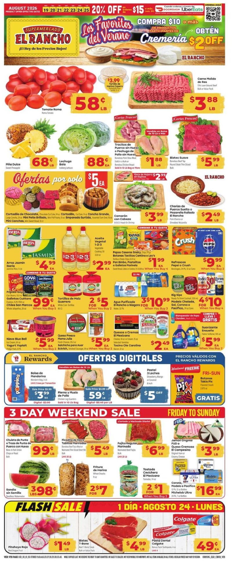 EL RANCHO weekly ad Aug 19 – Aug 26, 2026 – page 1