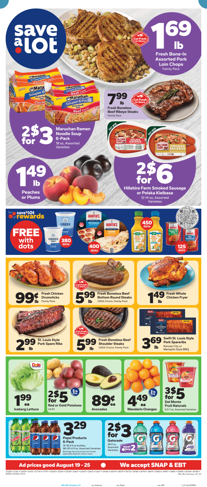 SAVE A LOT weekly ad Aug 19 – Aug 26, 2026 – page 1