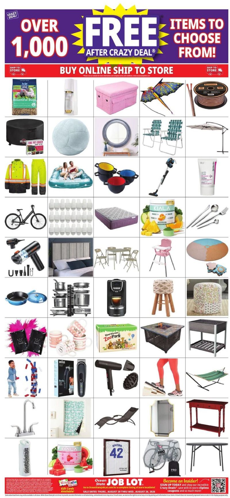 OCEAN STATE JOB LOT weekly ad Aug 20 – Aug 27, 2026 – page 22