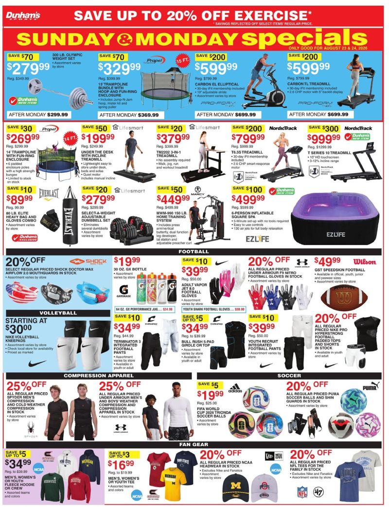 DUNHAM'S SPORTS weekly ad Aug 22 – Aug 28, 2026 – page 10