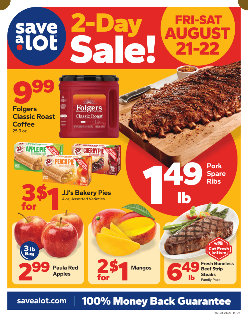SAVE A LOT weekly ad Aug 21 – Aug 23, 2026 – page 1