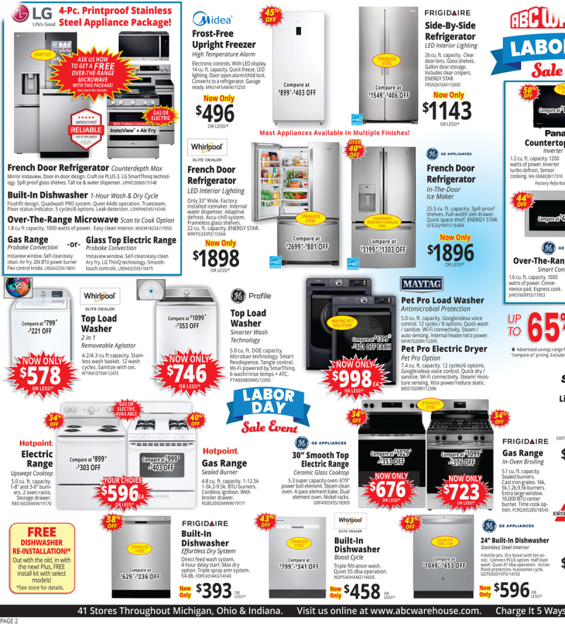 ABC WAREHOUSE weekly ad Aug 23 – Aug 29, 2026 – page 2