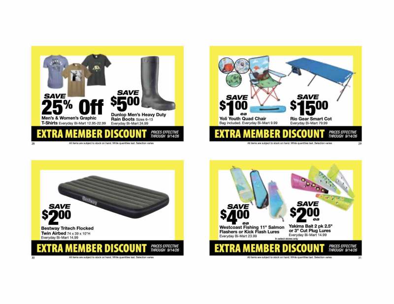 BI-MART weekly ad Aug 24 – Sep 26, 2026 – page 9