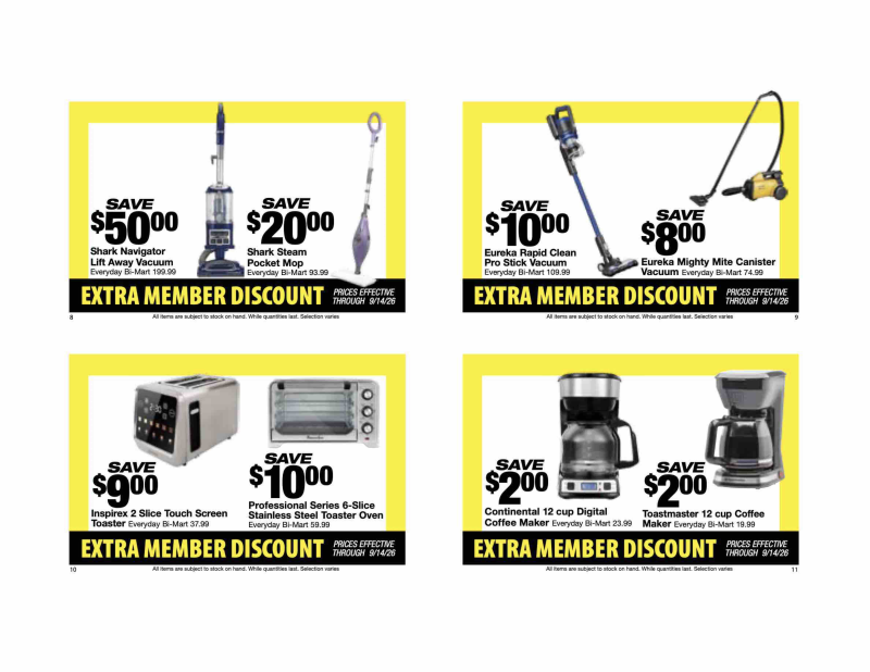BI-MART weekly ad Aug 24 – Sep 26, 2026 – page 4