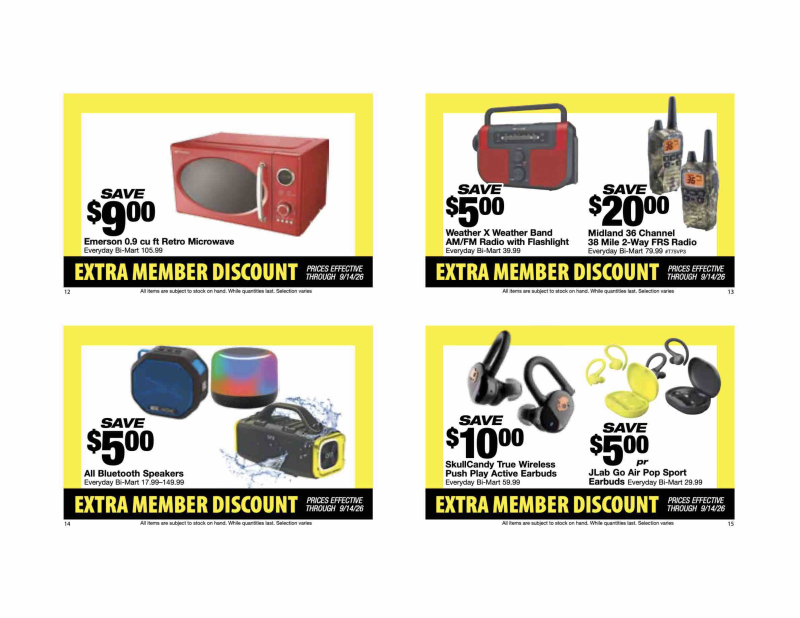 BI-MART weekly ad Aug 24 – Sep 26, 2026 – page 5