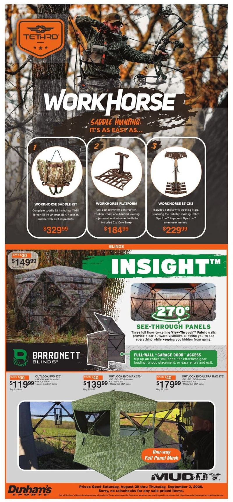 DUNHAM'S SPORTS weekly ad Aug 28 – Sep 4, 2026 – page 2