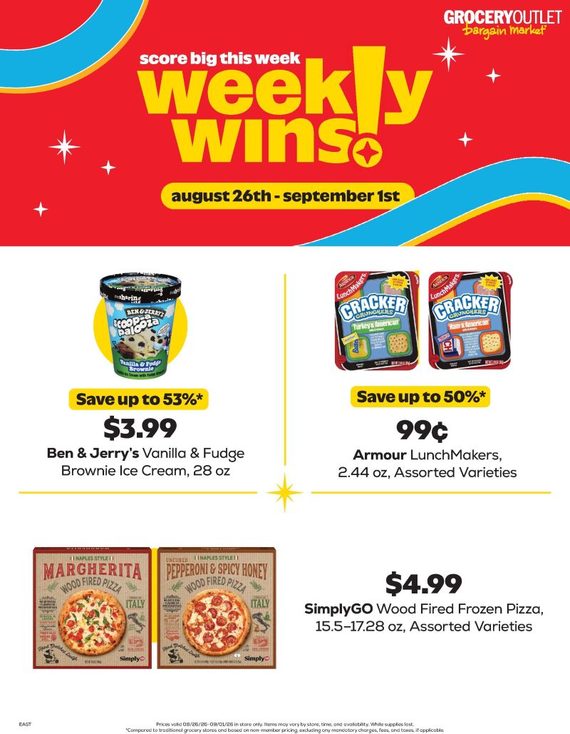 GROCERY OUTLET weekly ad Aug 26 – Sep 2, 2026 – page 1