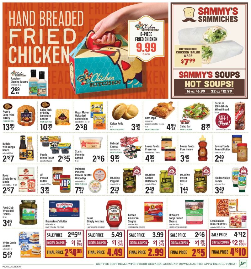LOWES FOODS weekly ad Aug 26 – Sep 2, 2026 – page 3