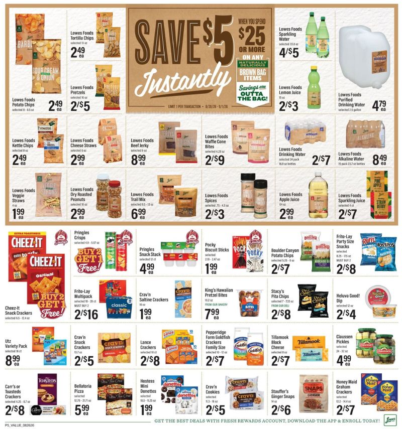 LOWES FOODS weekly ad Aug 26 – Sep 2, 2026 – page 6