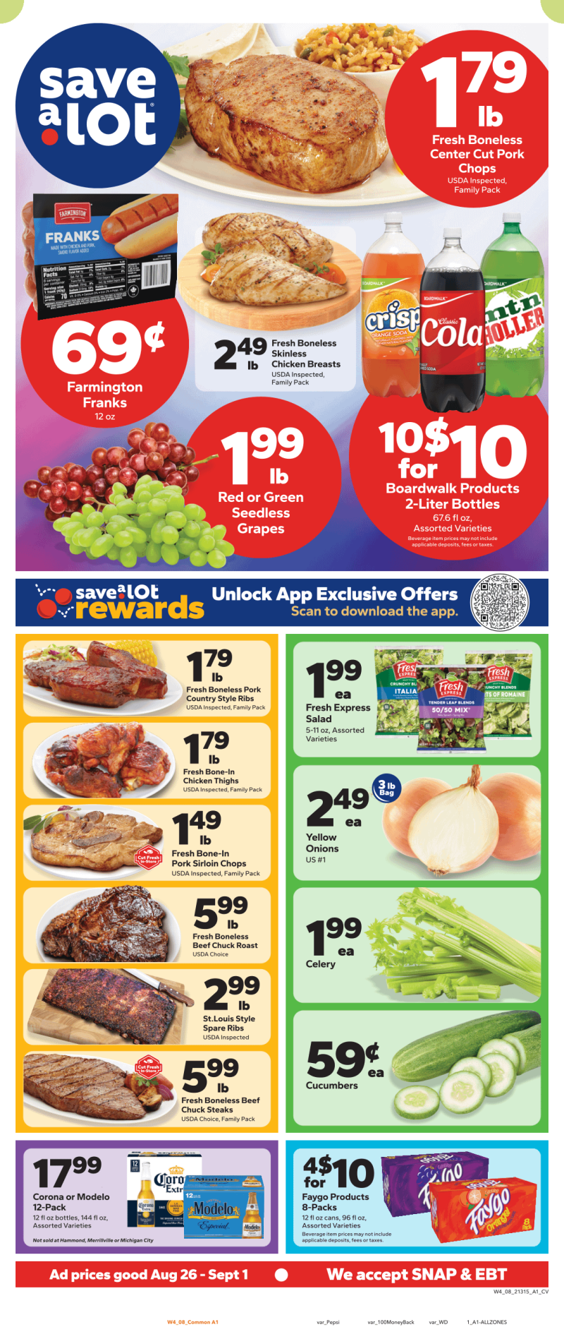 SAVE A LOT weekly ad Aug 26 – Sep 2, 2026 – page 1