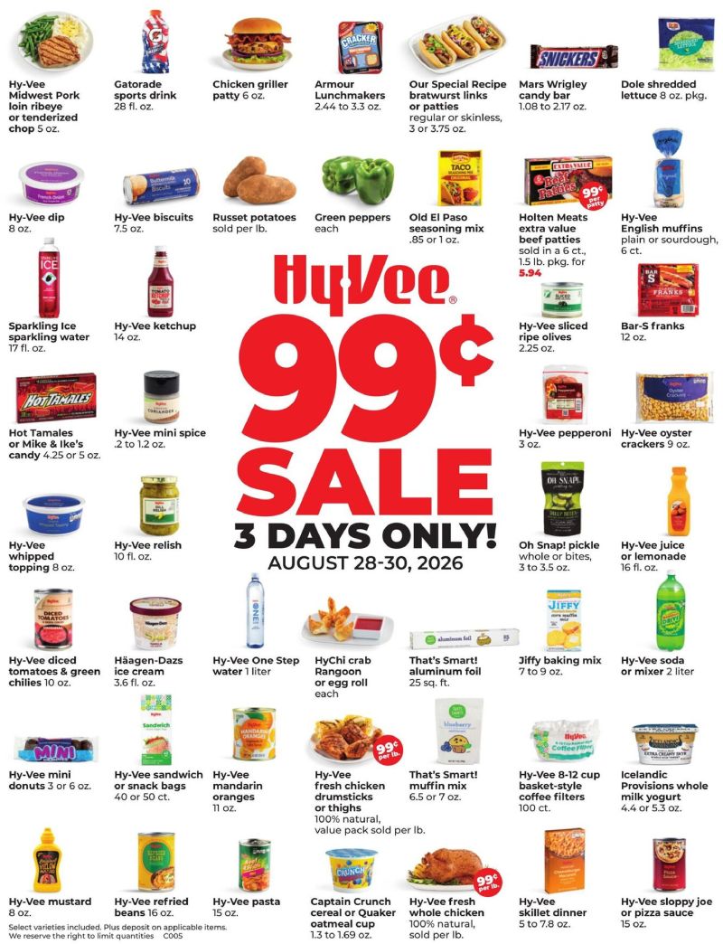 HYVEE weekly ad Aug 28 – Aug 31, 2026 – page 1