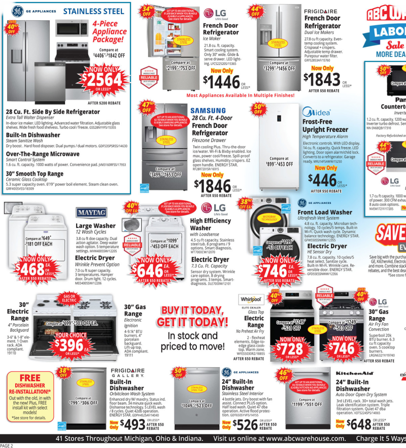 ABC WAREHOUSE weekly ad Aug 30 – Sep 5, 2026 – page 2