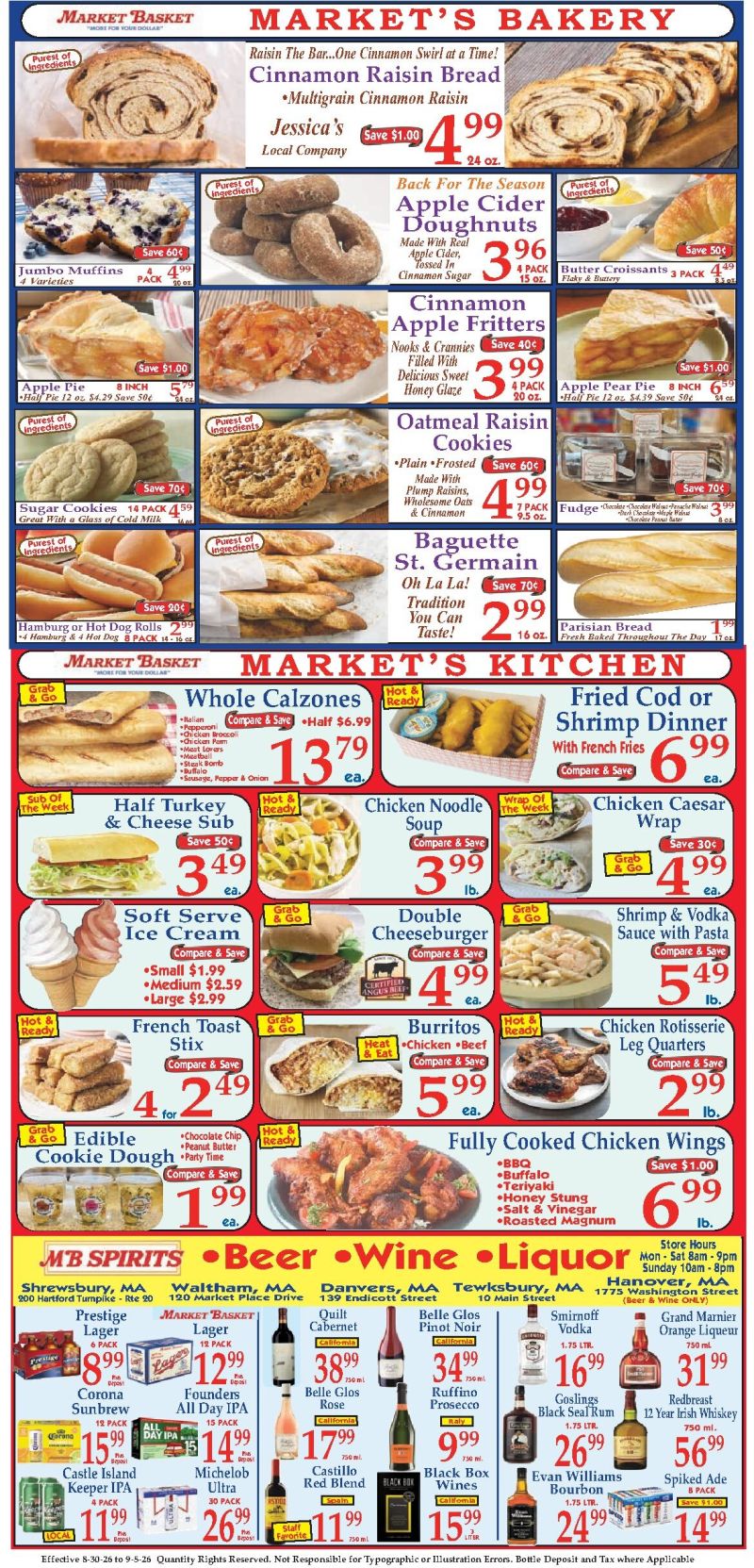 MARKET BASKET weekly ad Aug 31 – Sep 5, 2026 – page 8