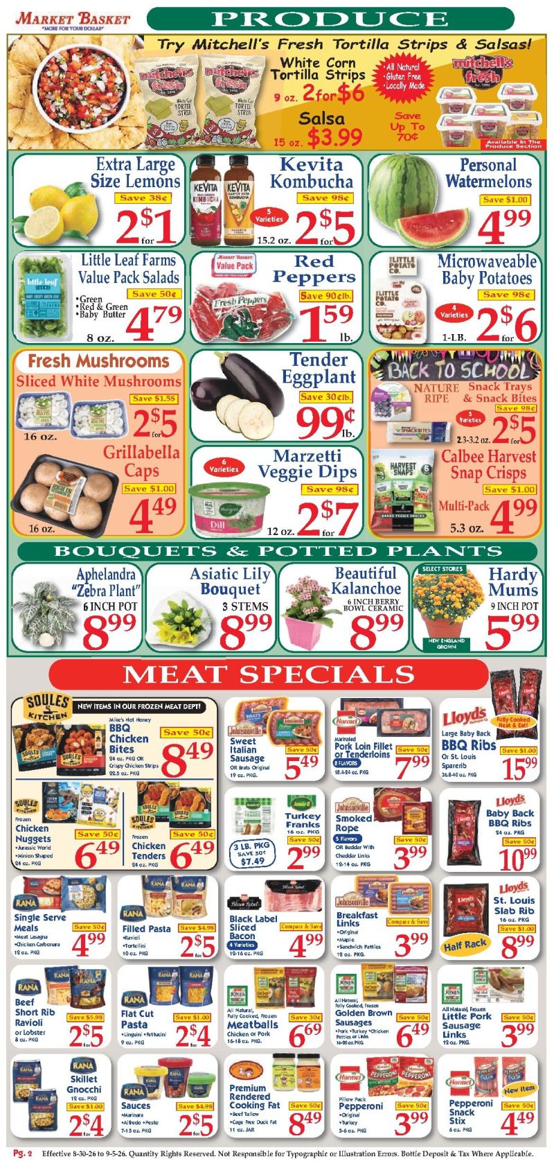 MARKET BASKET weekly ad Aug 31 – Sep 5, 2026 – page 2