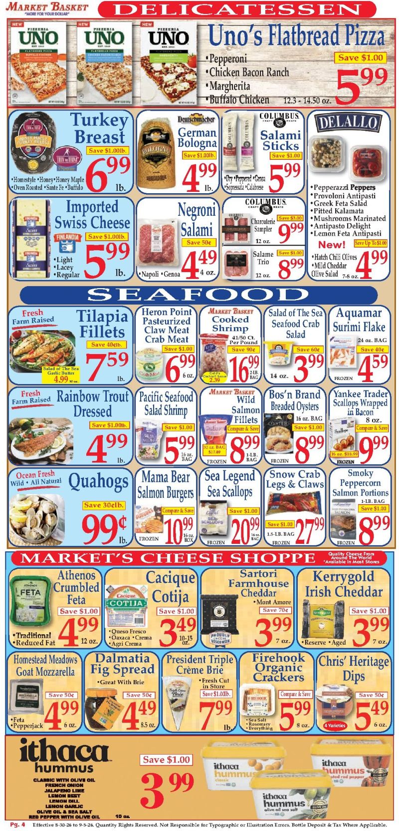 MARKET BASKET weekly ad Aug 31 – Sep 5, 2026 – page 4