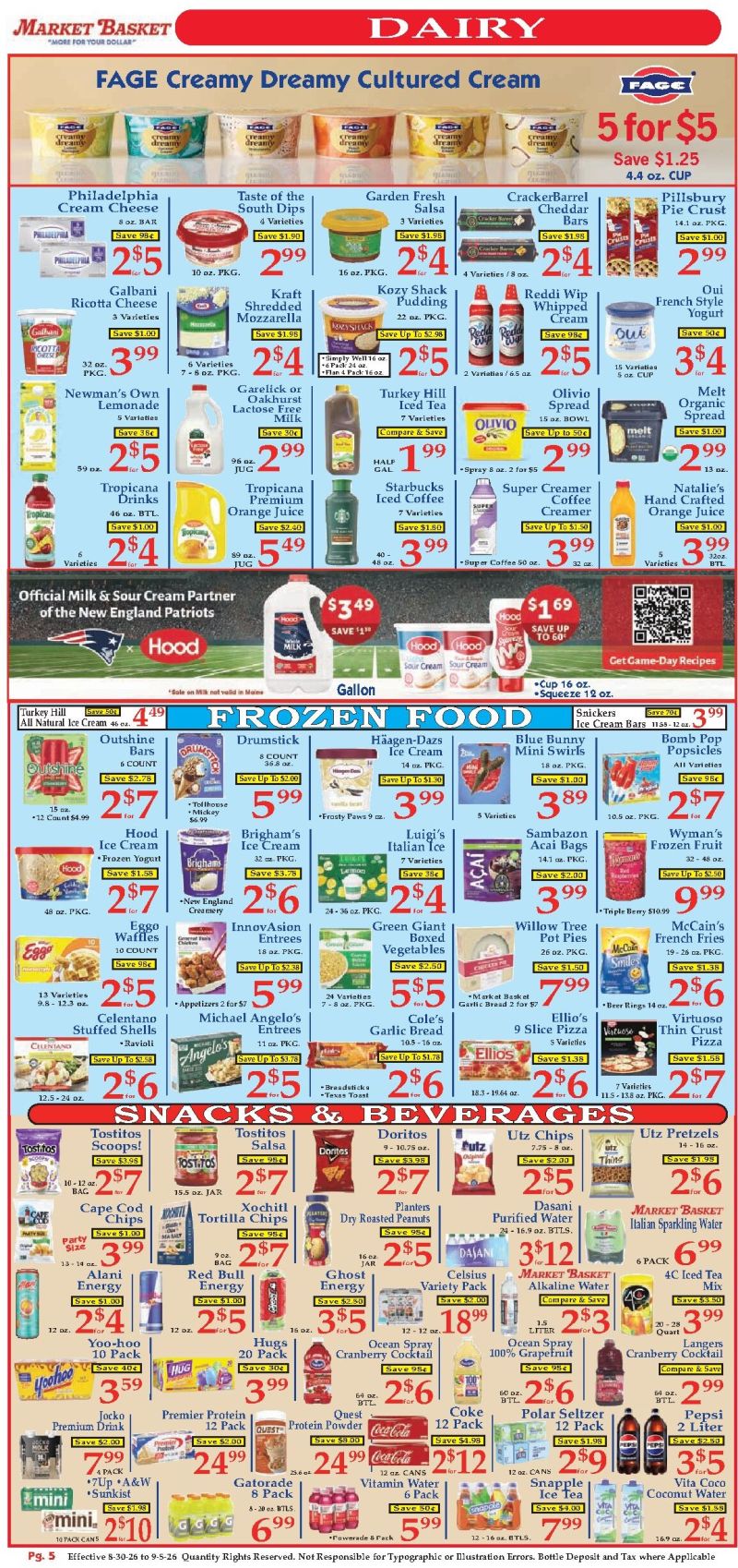MARKET BASKET weekly ad Aug 31 – Sep 5, 2026 – page 5
