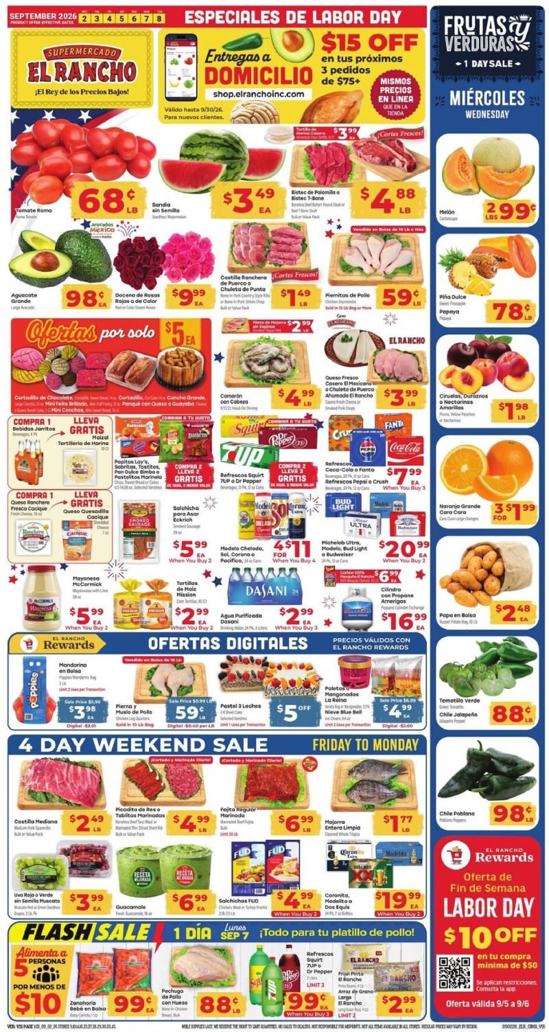 EL RANCHO weekly ad Sep 2 – Sep 9, 2026 – page 1