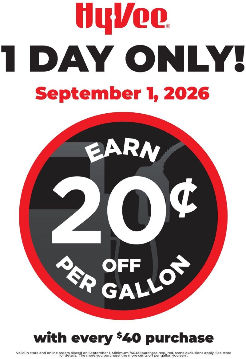 HYVEE weekly ad Sep 1 – Sep 2, 2026 – page 1