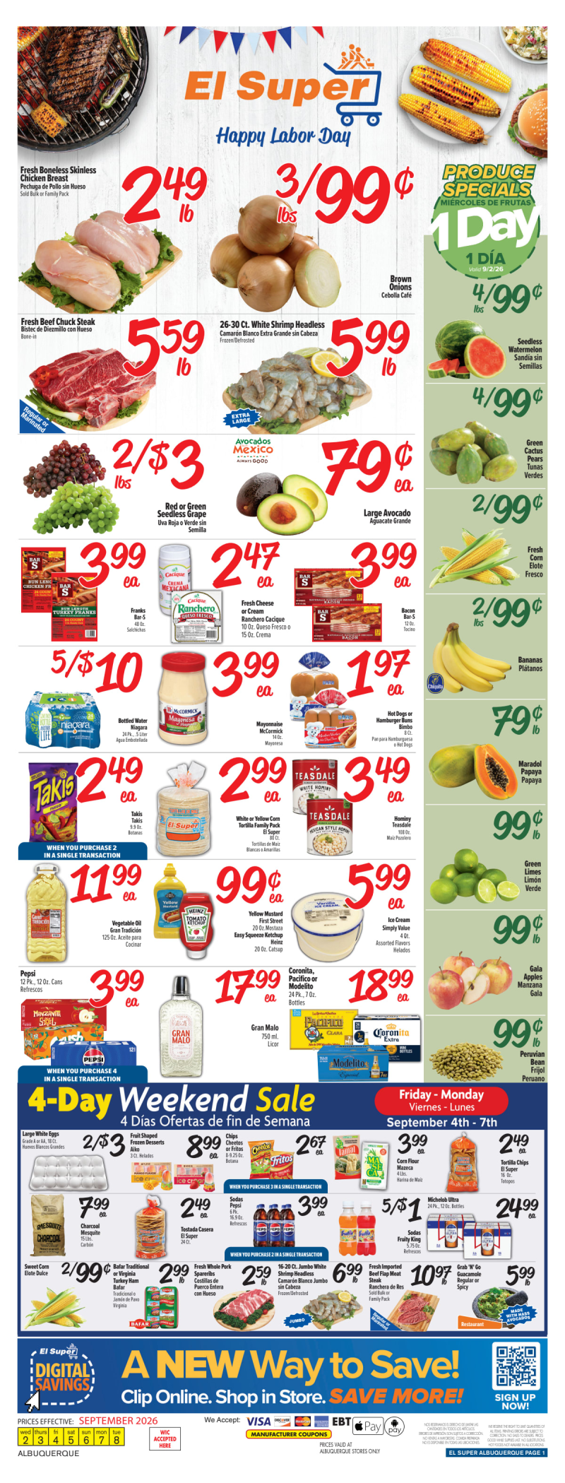 EL SUPER weekly ad Sep 2 – Sep 8, 2026 – page 1